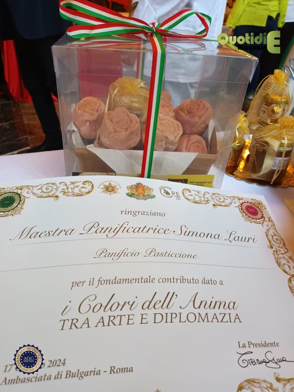 Attestato e il Pane Rosa Mon Amour